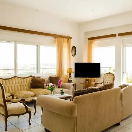 Afroditi In Chania Near Airport With Private Pool, Free Wi-fi, Souda Bay Views, Garden Oasis *